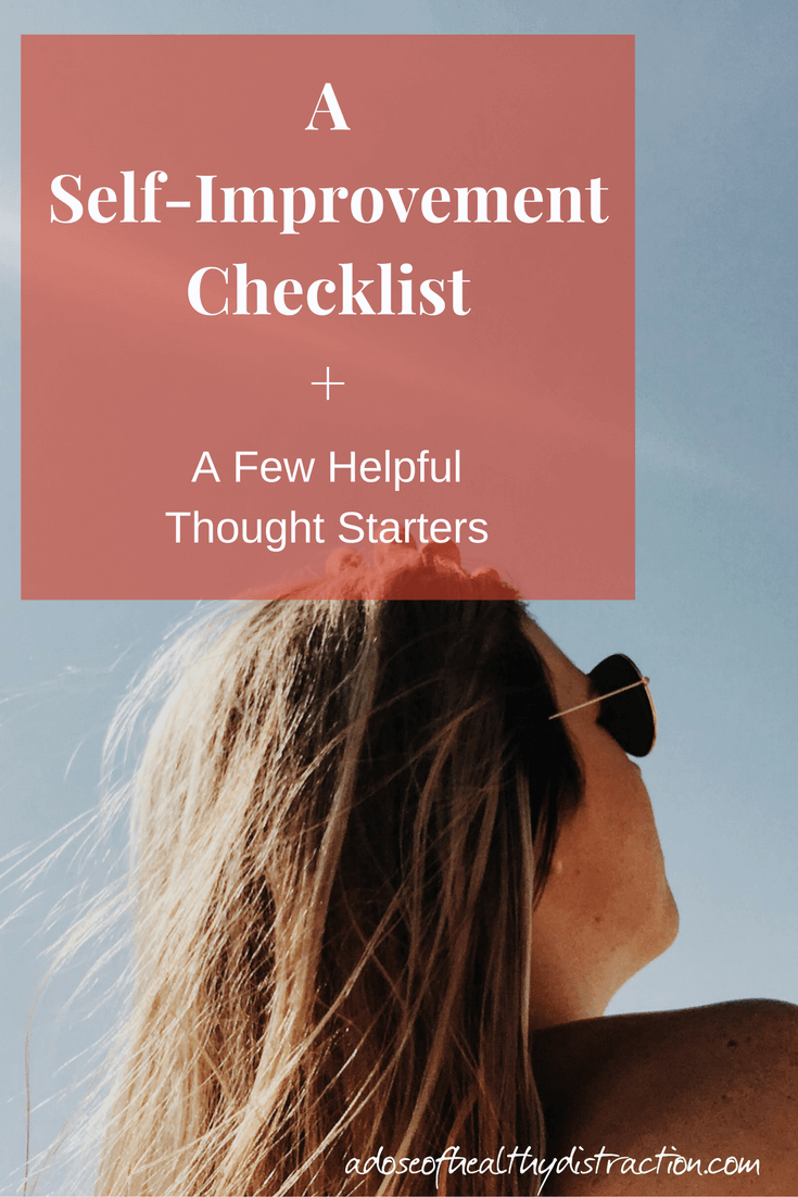 A self-improvement checklist