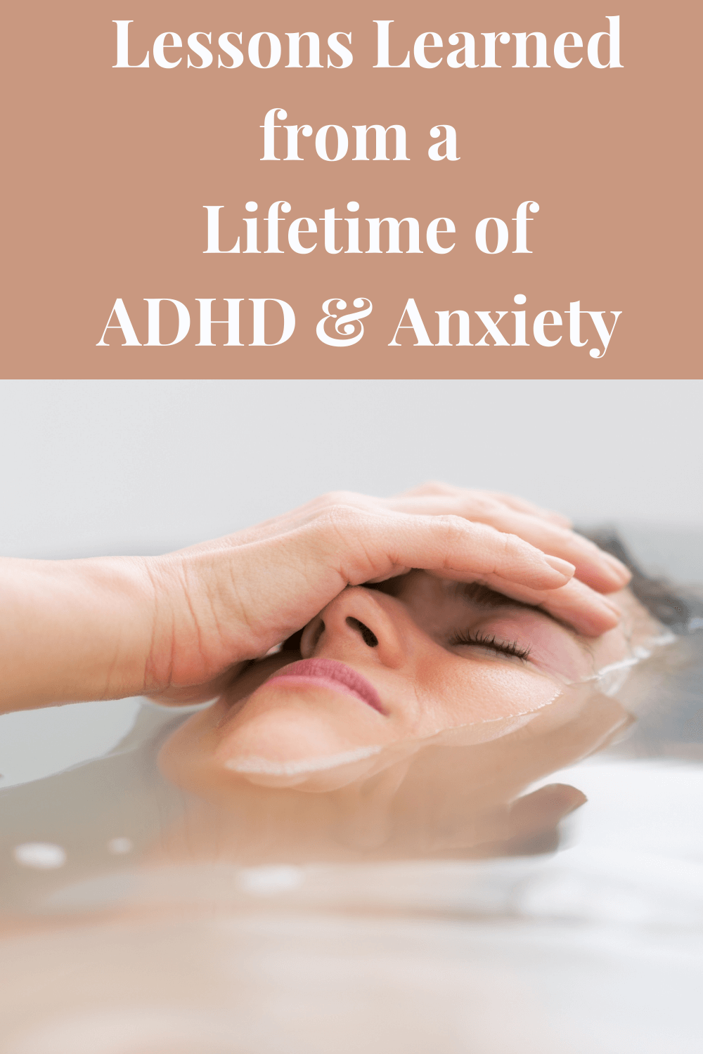 woman in tub trying to block out the world